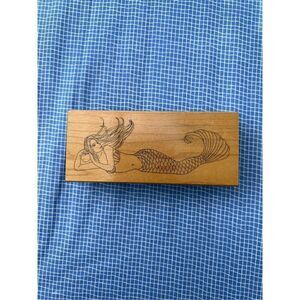 Vintage Rubber Mermaid Stamp